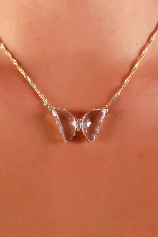 Jeans Warehouse Hawaii - NECKLACE SHORT PENDANT - WHISPERING WINGS BUTTERFLY NECKLACE | By PRINCE CO