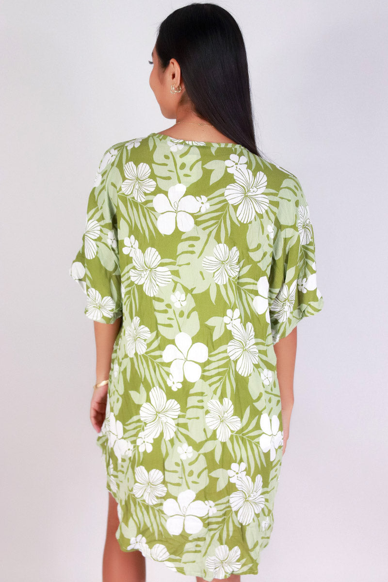Jeans Warehouse Hawaii - S/S PRINT WOVEN CASUAL TOPS - TROPICAL CARDIGAN | By LUZ