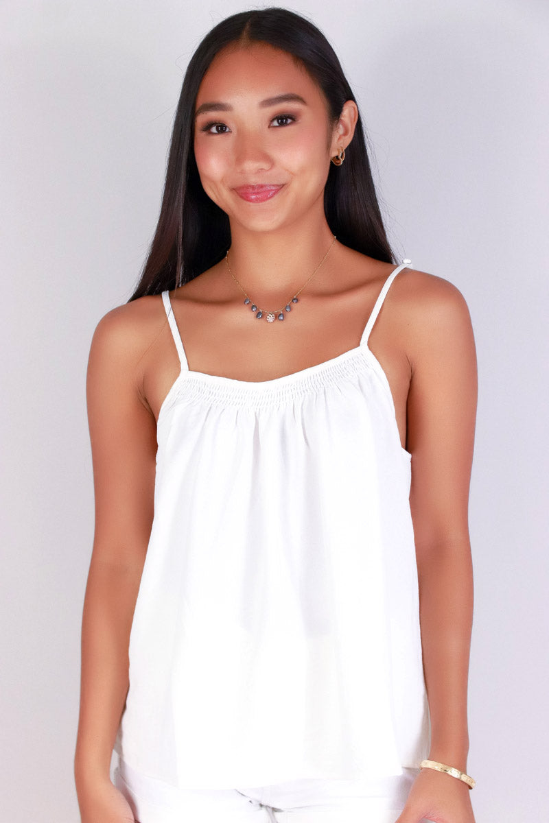 Jeans Warehouse Hawaii - TANK SOLID WOVEN DRESSY TOPS - THE NEXT MOVE TANK TOP | By TIMING