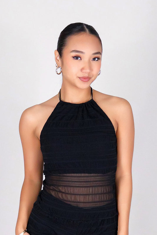 DEFINED IN MOTION HALTER TOP