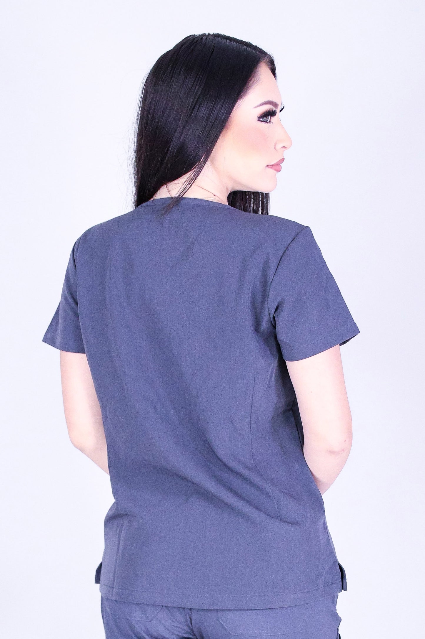 ALL-DAY ALOHA DOUBLE STRAND LEI SCRUB TOP