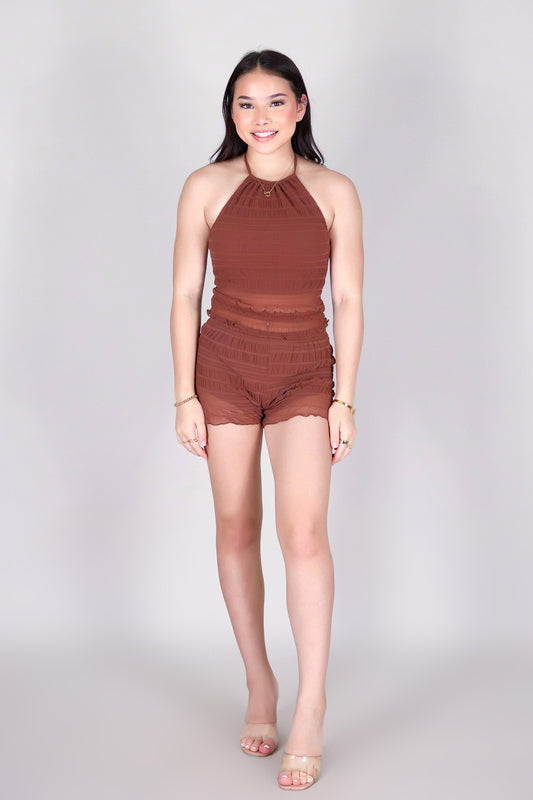 DEFINED IN MOTION HALTER TOP