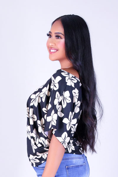 PLUMERIA DOLMAN TOP