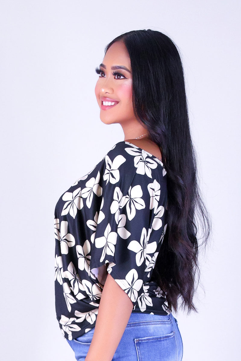 PLUMERIA DOLMAN TOP