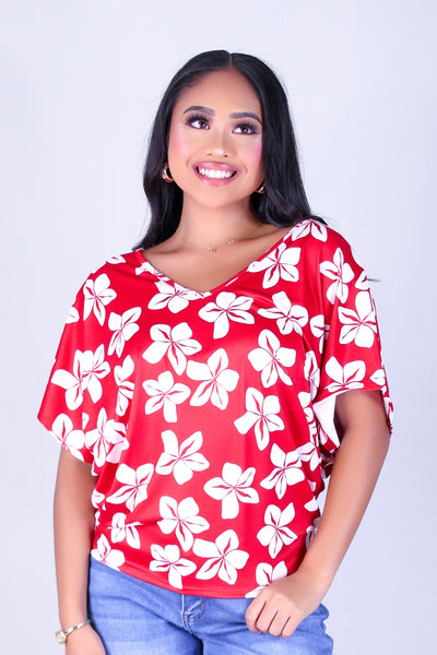 PLUMERIA DOLMAN TOP