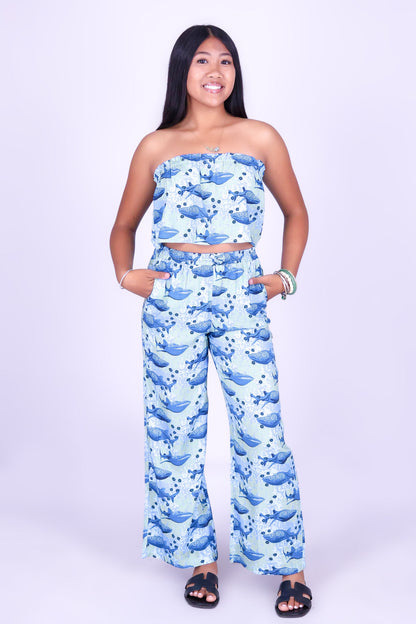 BLOOMS BY THE SEA PANTS | KIDS SIZE 12MO-14