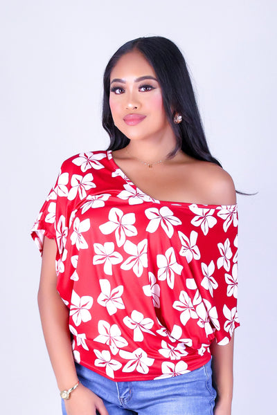 PLUMERIA DOLMAN TOP