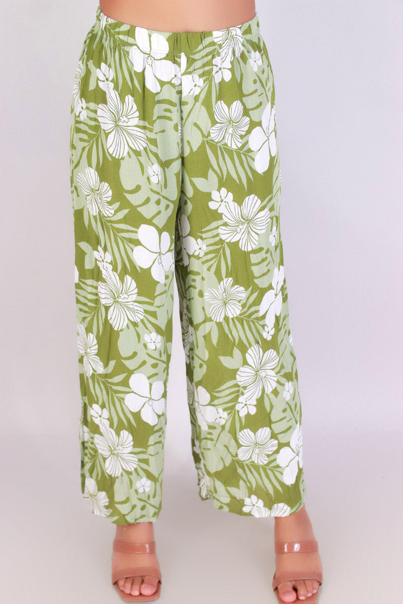 Jeans Warehouse Hawaii - PRINT WOVEN CAPRI&