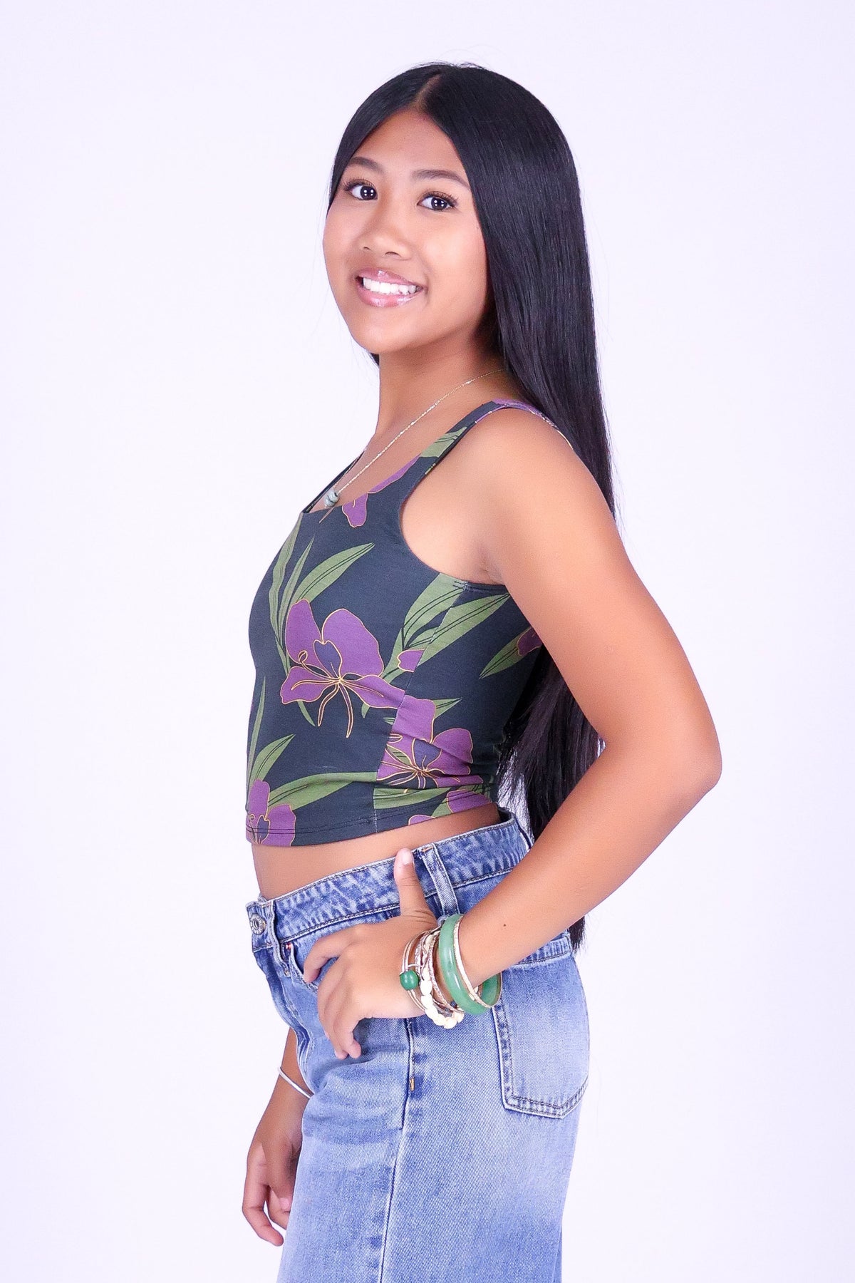 GINGER SQUARE NECK TOP | KIDS SIZE 2T-16