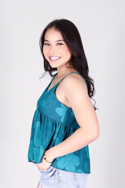 HAU FLOWER BABYDOLL TOP