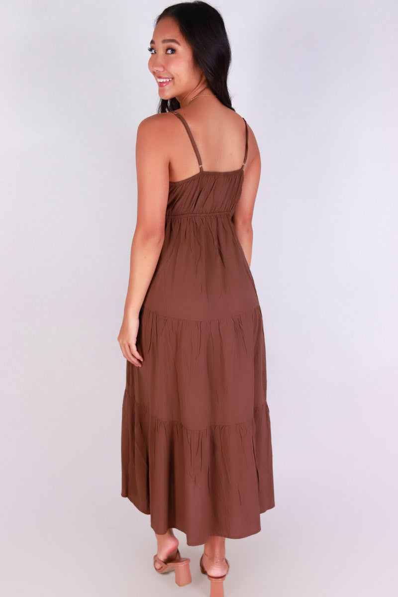 Jeans Warehouse Hawaii - S/L LONG SOLID DRESSES - PRETTY IN TIERS MIDI DRESS | By ZENANA (KC EXCLUSIVE,INC