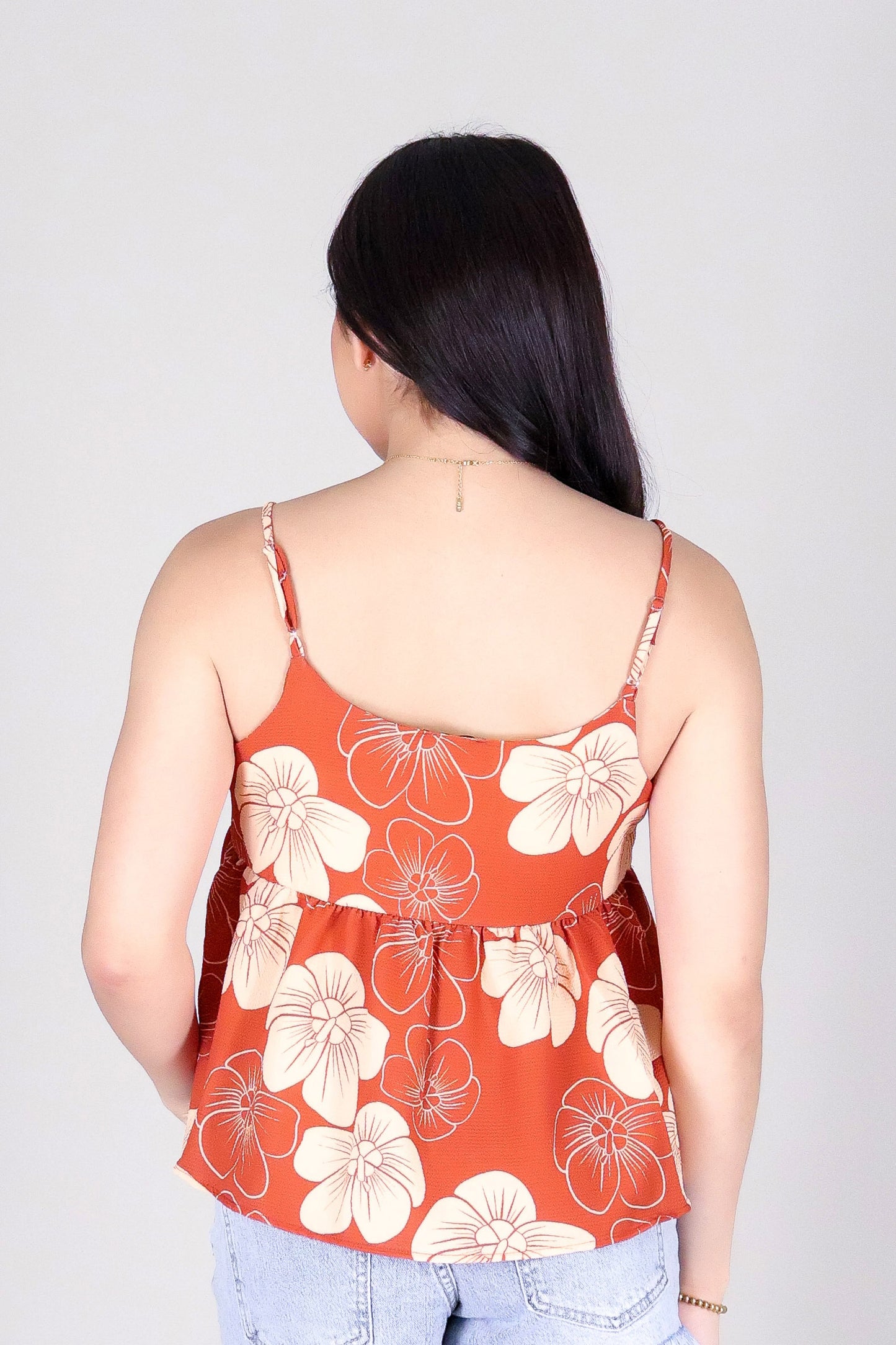 HAU FLOWER BABYDOLL TOP