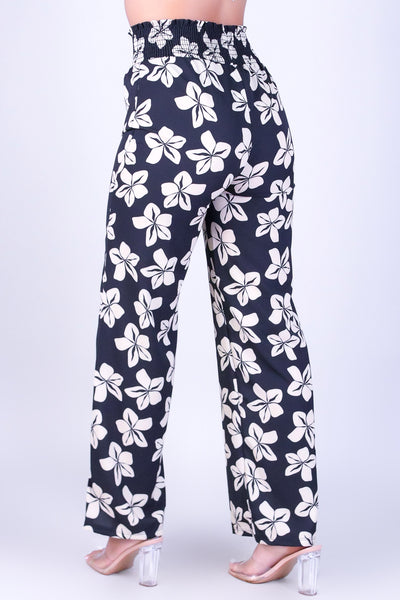 PLUMERIA SMOCKED WAIST PANTS