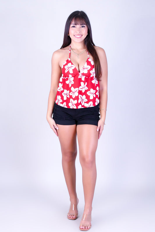 PLUMERIA HALTER TOP