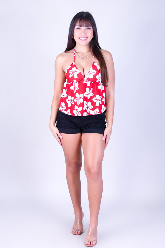 PLUMERIA HALTER TOP