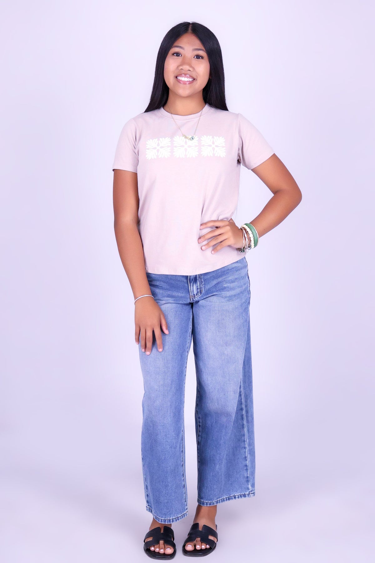 3 LAUAE QUILT OVERSIZED TEE | KIDS SIZE 4-14