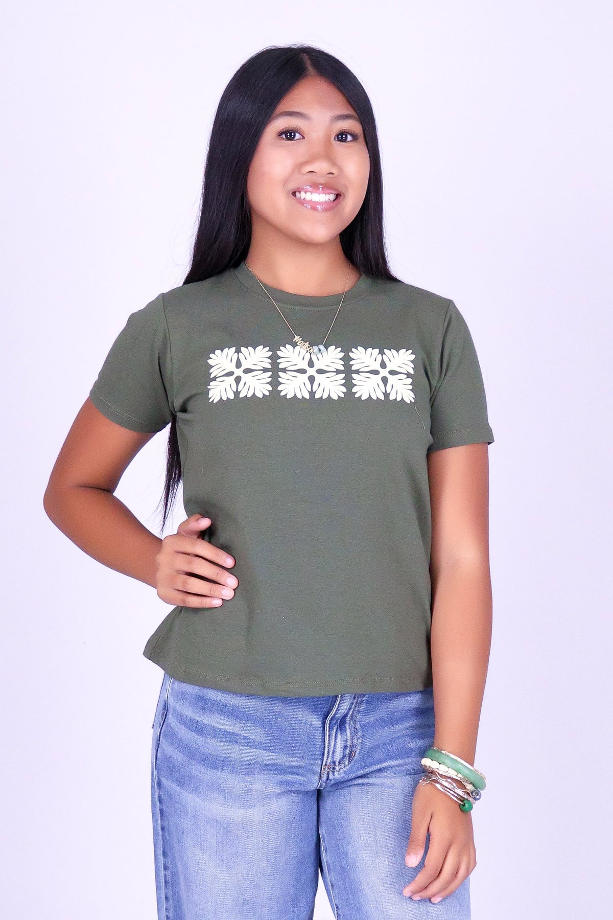 3 LAUAE QUILT OVERSIZED TEE | KIDS SIZE 4-14