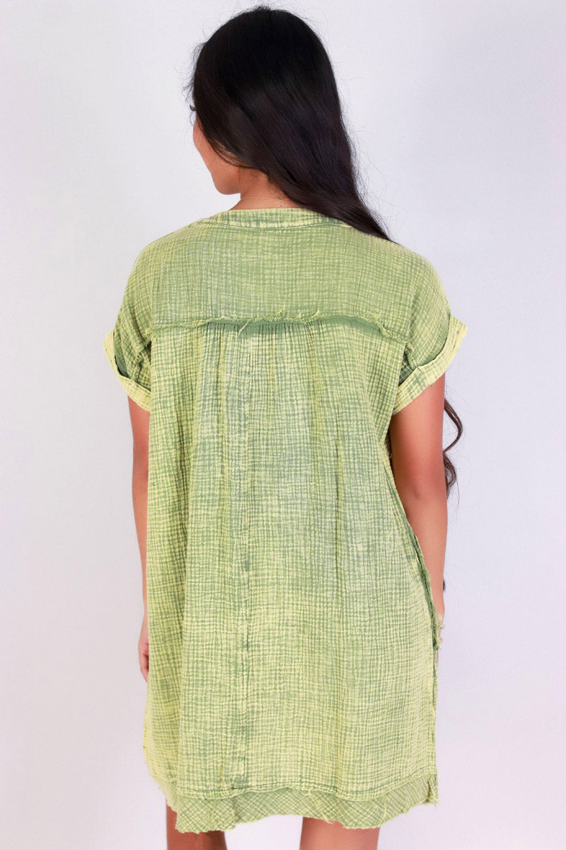 Jeans Warehouse Hawaii - SLEEVE SHORT SOLID DRESSES - THE CONFIDENT CUT DRESS | By ZENANA (KC EXCLUSIVE,INC
