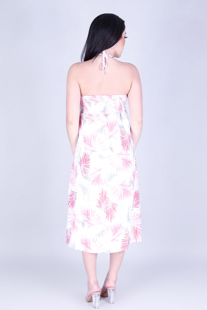 PARADISE FLOW HALTER MAXI DRESS