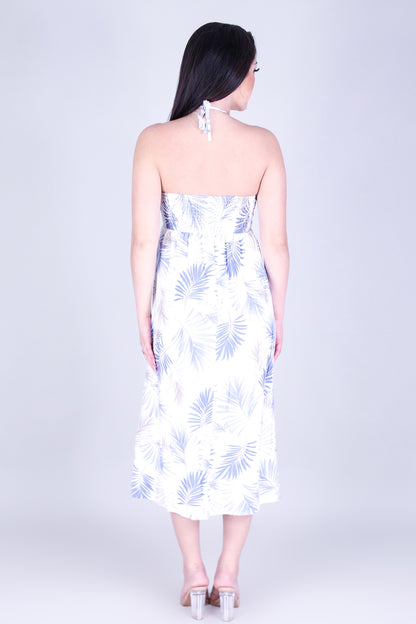 PARADISE FLOW HALTER MAXI DRESS