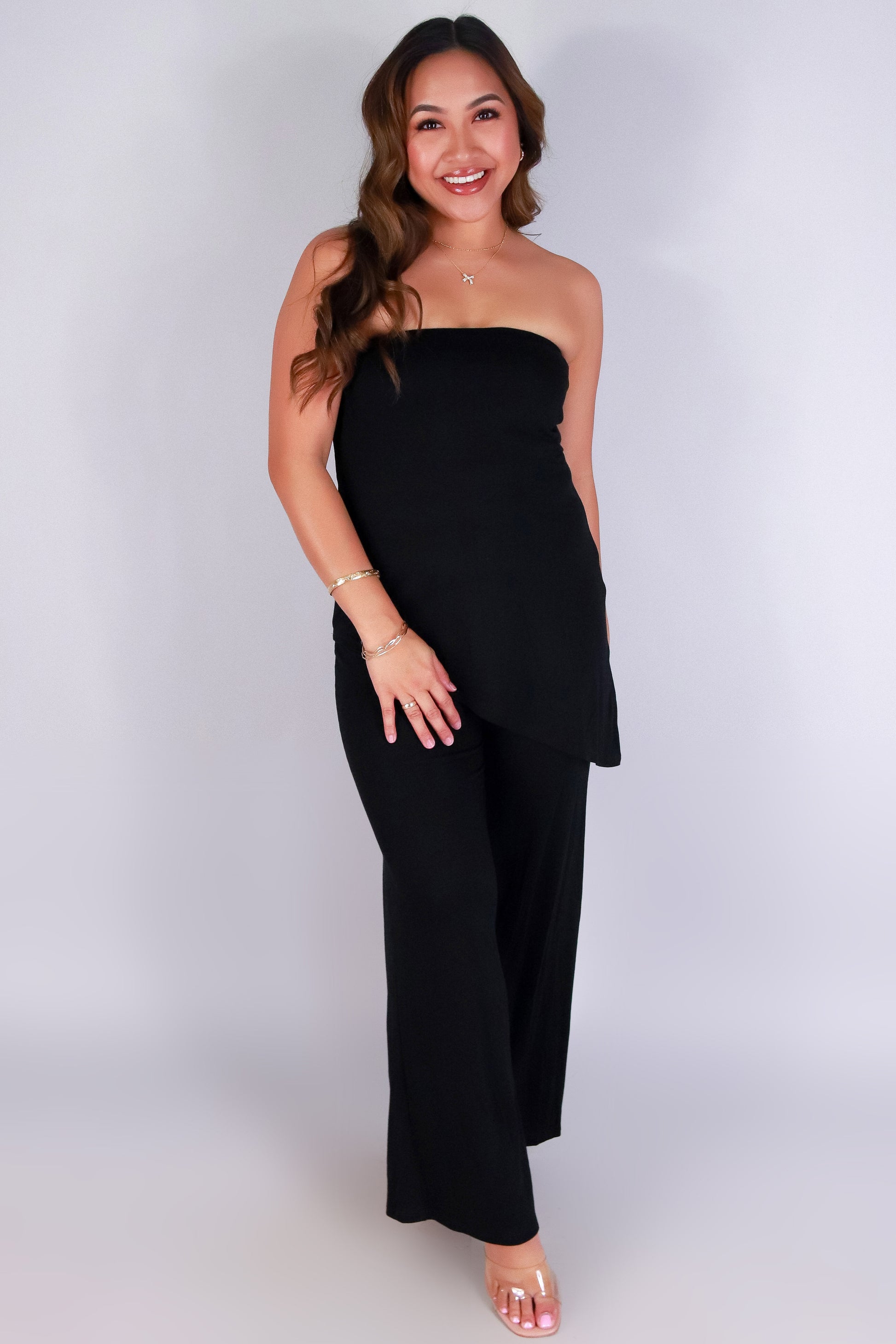 Jeans Warehouse Hawaii - S/L SOLID KNIT TOPS - SLEEK & SWEET TUBE TOP | By OLIVE & CO