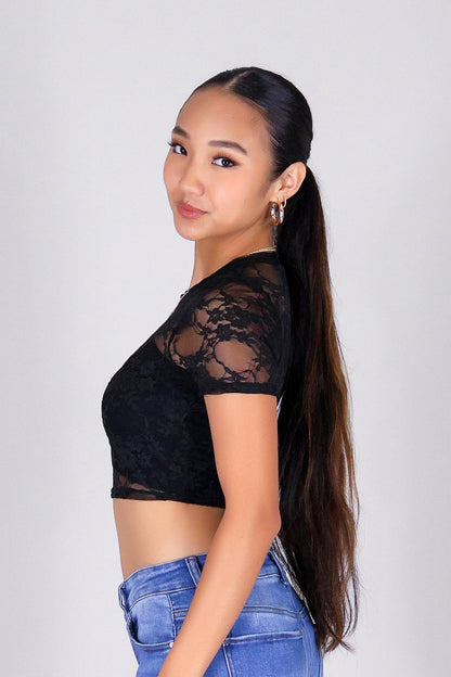 WHISPER LACE CROP TOP