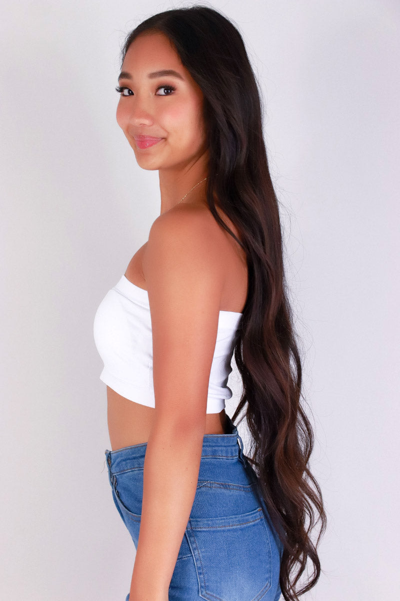 Jeans Warehouse Hawaii - TANK/TUBE SOLID BASIC - ALL YOU NEED BANDEAU | By AMBIANCE APPAREL