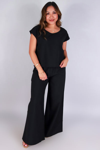 Jeans Warehouse Hawaii - S/S SOLID WOVEN TOPS - SET THE TONE TOP | By OLIVE & CO