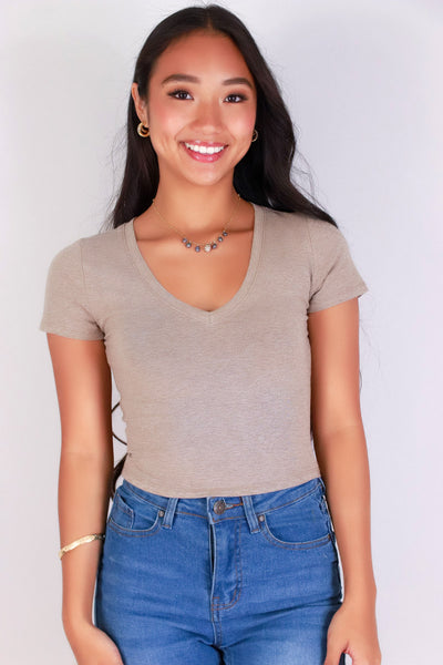 Jeans Warehouse Hawaii - S/S SOLID BASIC - EVERY GIRL NEEDS THIS TOP | By CRESCITA APPAREL/SHINE I