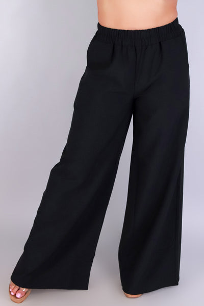 Jeans Warehouse Hawaii - SOLID WOVEN PANTS - SET THE TONE PANTS | By OLIVE & CO