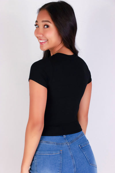 Jeans Warehouse Hawaii - S/S SOLID BASIC - MOVING IN SILENCE TOP | By POPULAR 21