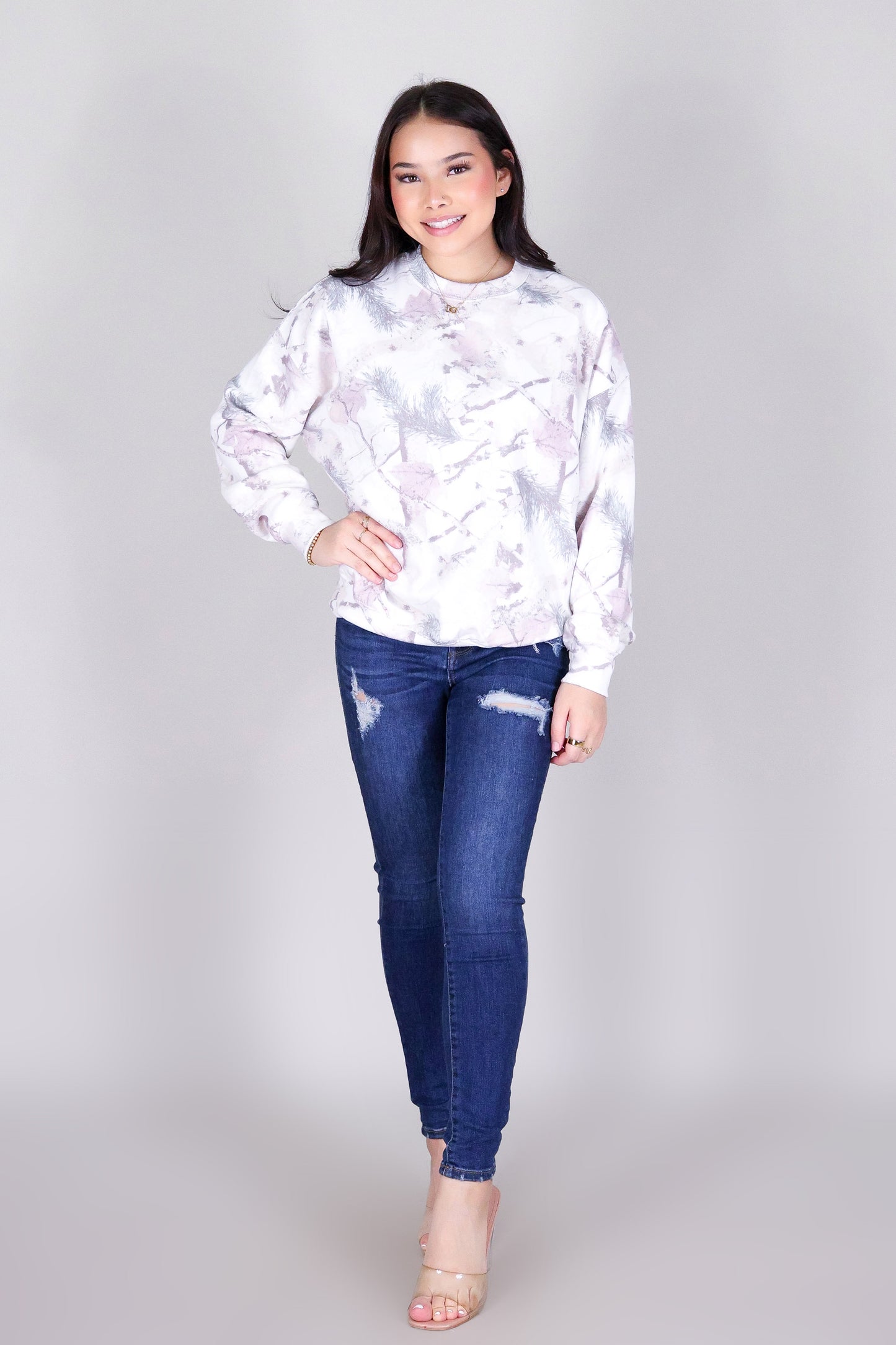 WILDERNESS MUSE HUNTING CAMO SWEATER