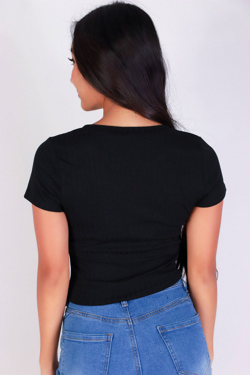 Jeans Warehouse Hawaii - S/S SOLID BASIC - THE EVERYDAY CROP TOP | By CRESCITA APPAREL/SHINE I
