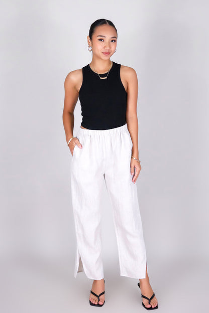 THE LINEN FLOW CAPRI'S