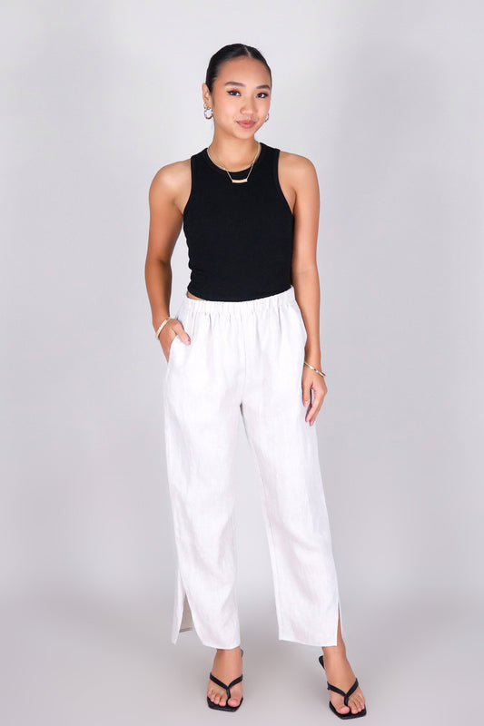 THE LINEN FLOW CAPRI'S