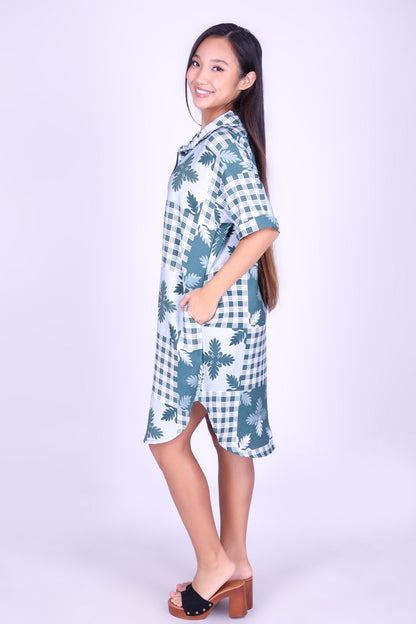 ULU PALAKA BUTTON DOWN DRESS
