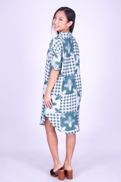 ULU PALAKA BUTTON DOWN DRESS