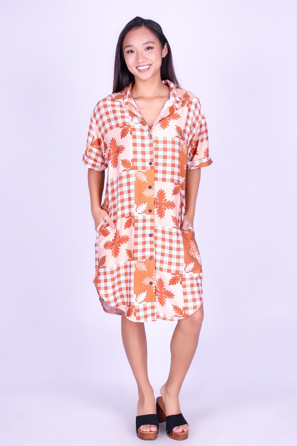 ULU PALAKA BUTTON DOWN DRESS