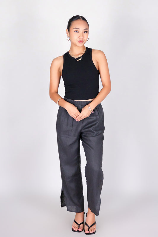 THE LINEN FLOW CAPRI'S