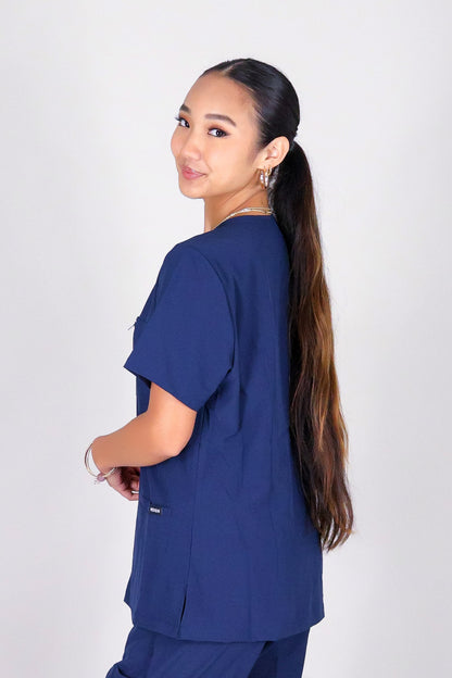 BE PATIENT WITH ME SCRUB TOP
