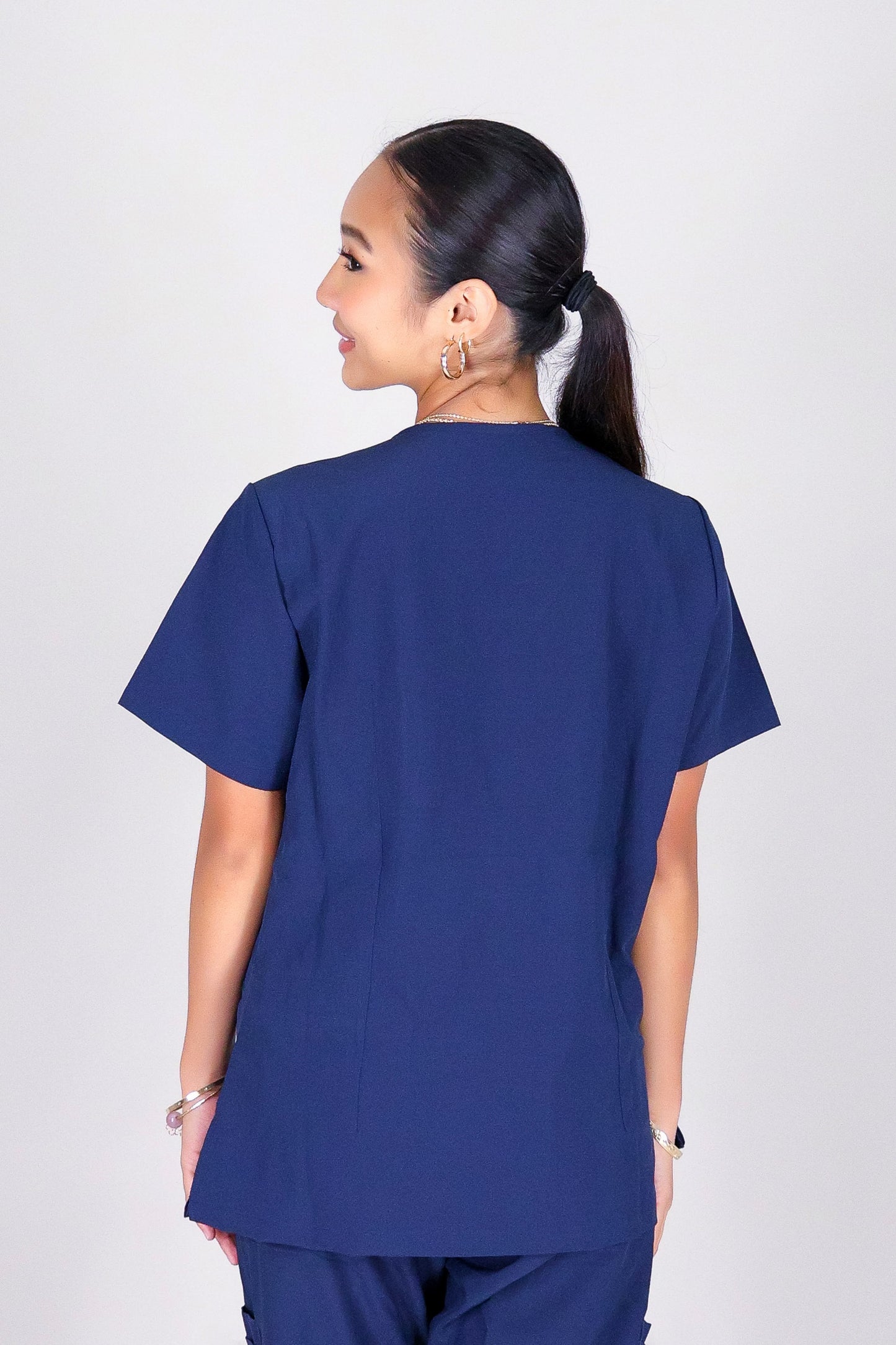 BE PATIENT WITH ME SCRUB TOP