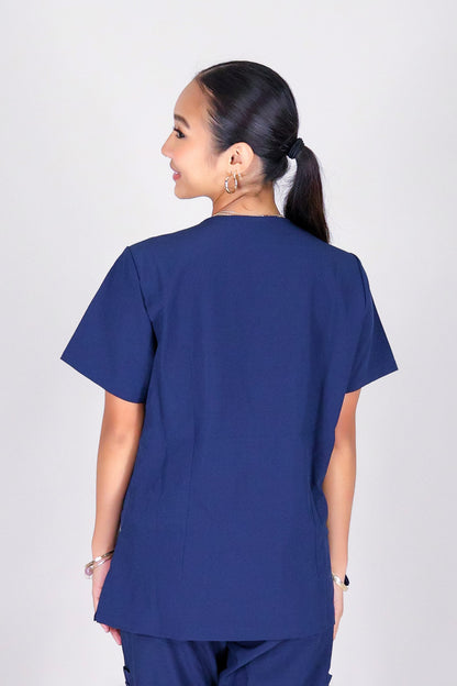 BE PATIENT WITH ME SCRUB TOP