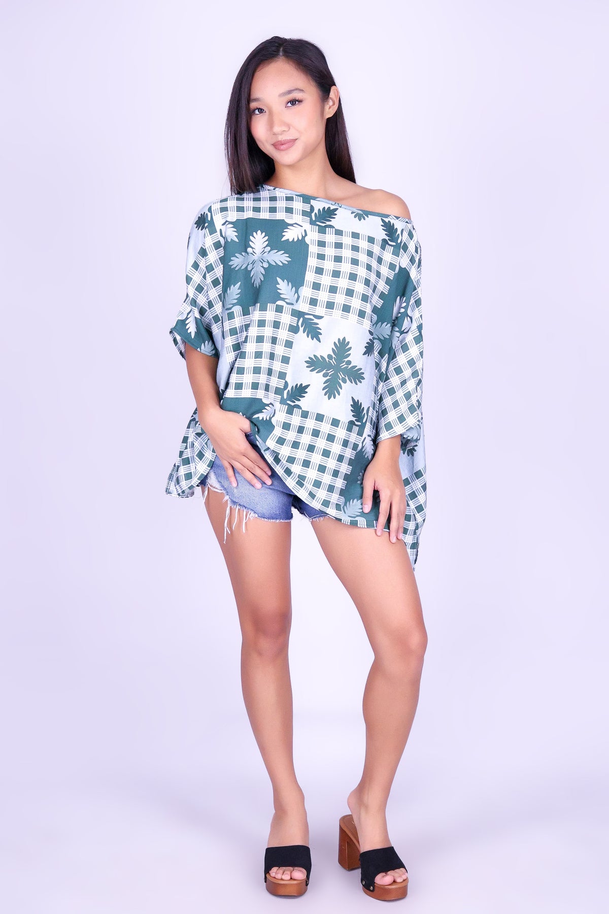 ULU PALAKA COLD SHOULDER TOP
