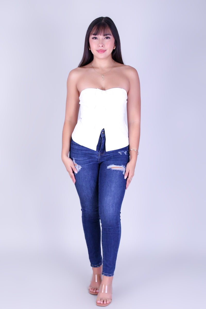 TIED TO YOU TUBE TOP