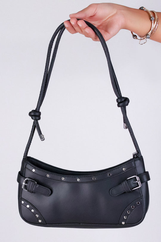 STUDDED SHOULDER BAG