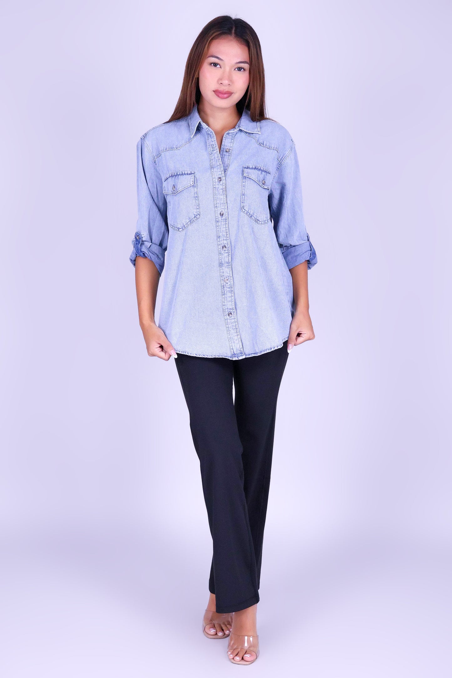 BLUE HONEY LONG SLEEVE TOP