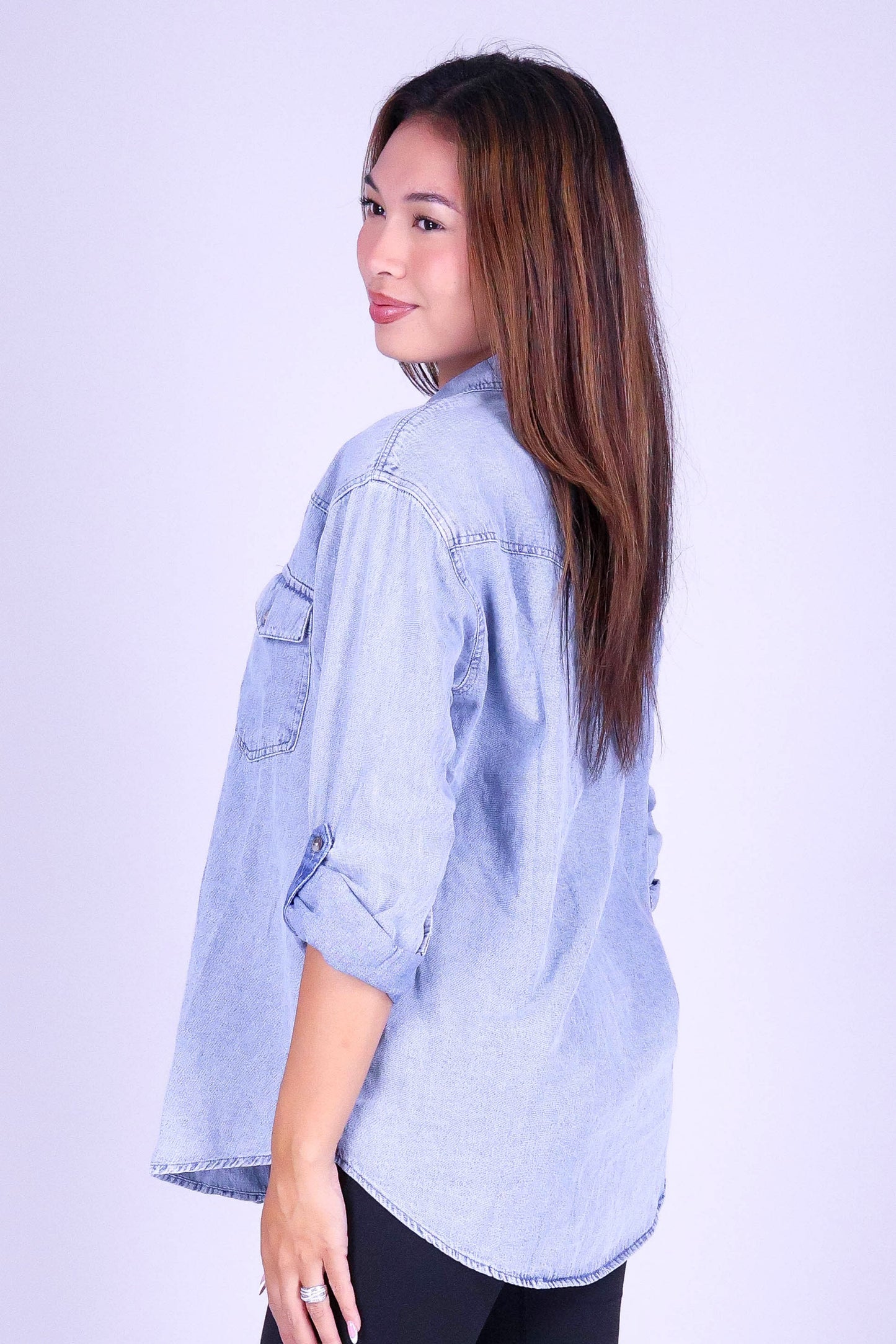 BLUE HONEY LONG SLEEVE TOP