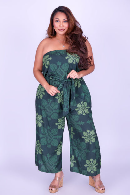 MONSTERA QUILT JUMPSUIT