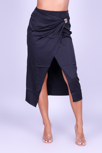 TEMPT ME SATIN SKIRT