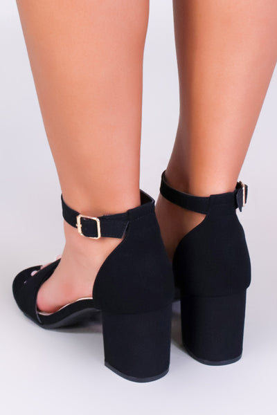 DELIA ANKLE STRAP HEEL